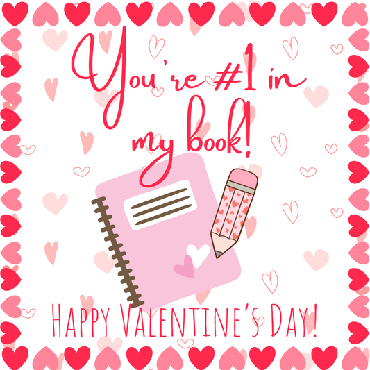 *PRE-ORDER* "You're #1 In My Book" Valentine