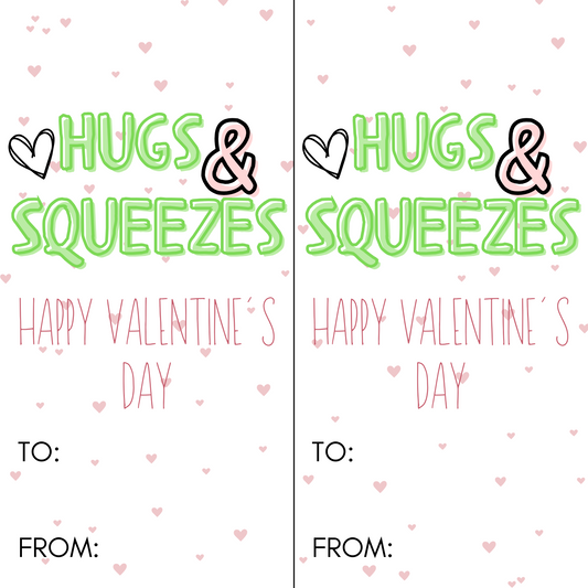 *PRE-ORDER* "Hugs & Squeezes" Valentines